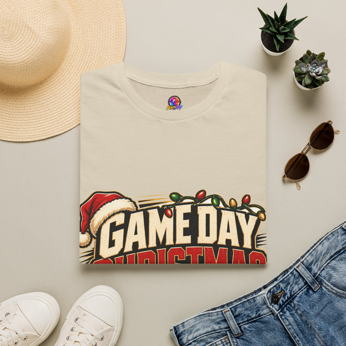 Game Day Christmas T-Shirt — Football Holiday Mode Tee